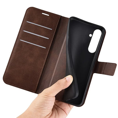 For Samsung Galaxy A05s 4G Case PU Leather Stand Calf Texture Cell Phone Cover