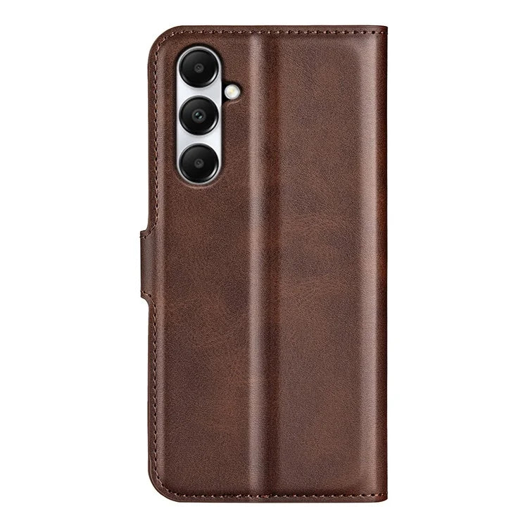 For Samsung Galaxy A05s 4G Case PU Leather Stand Calf Texture Cell Phone Cover