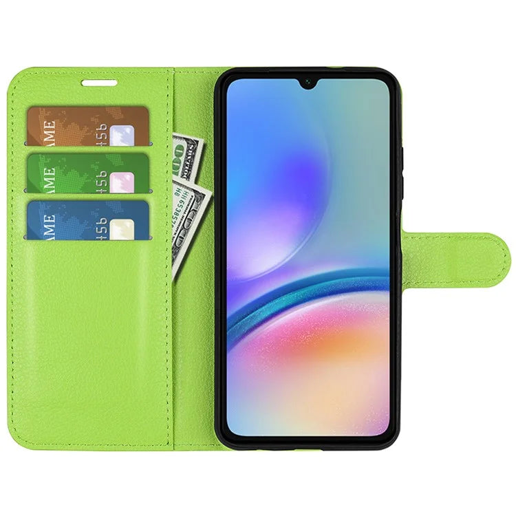 For Samsung Galaxy A05s 4G Case Litchi Texture Stand Leather Wallet Phone Shell