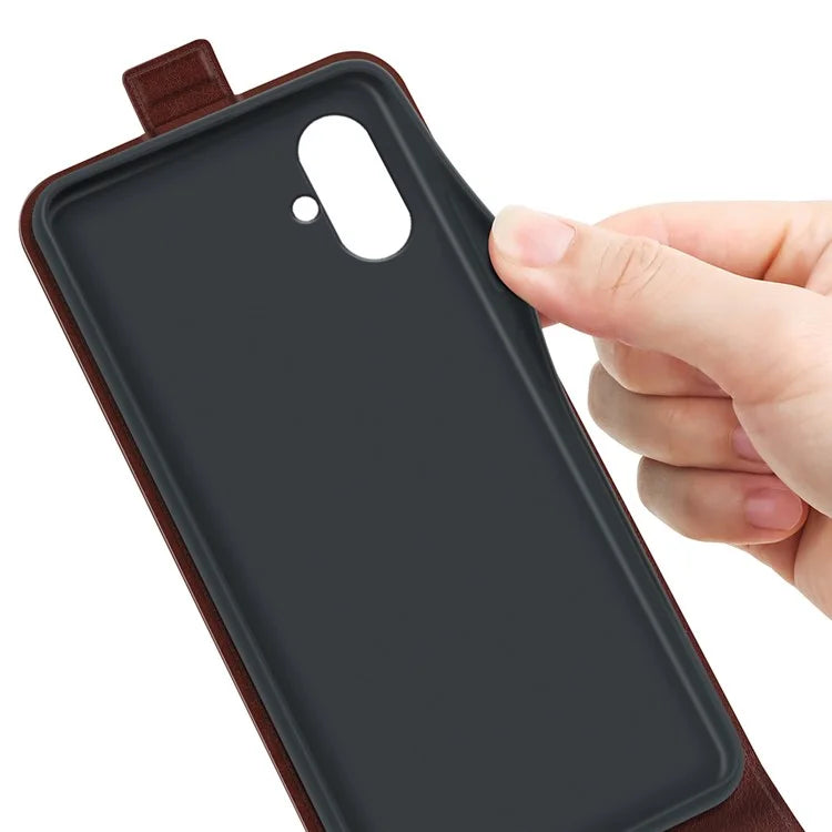 For Samsung Galaxy A05 4G Case Crazy Horse Texture Cell Phone Leather Cover with Card Slot