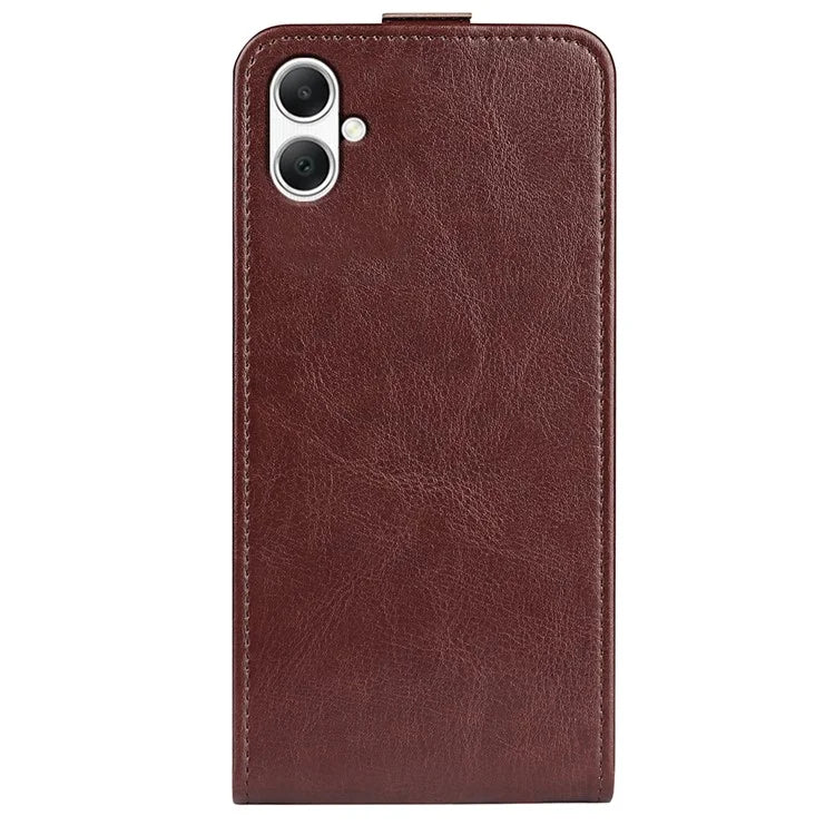 For Samsung Galaxy A05 4G Case Crazy Horse Texture Cell Phone Leather Cover with Card Slot