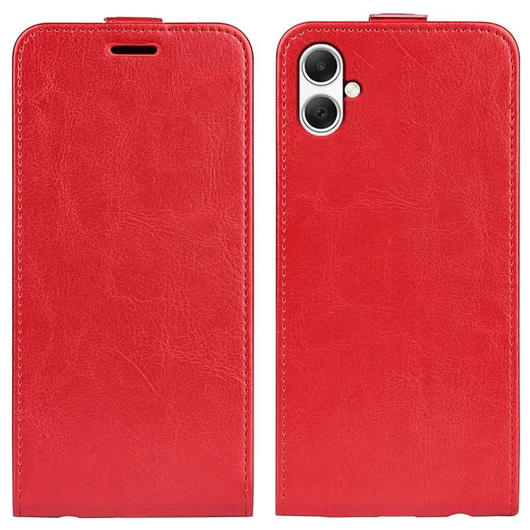 For Samsung Galaxy A05 4G Case Crazy Horse Texture Cell Phone Leather Cover with Card Slot