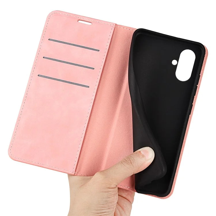 For Samsung Galaxy A05 4G Case PU Leather Phone Wallet Skin-touch Flip Cover