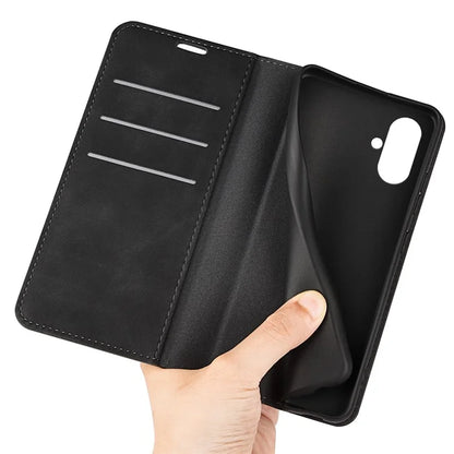 For Samsung Galaxy A05 4G Case PU Leather Phone Wallet Skin-touch Flip Cover