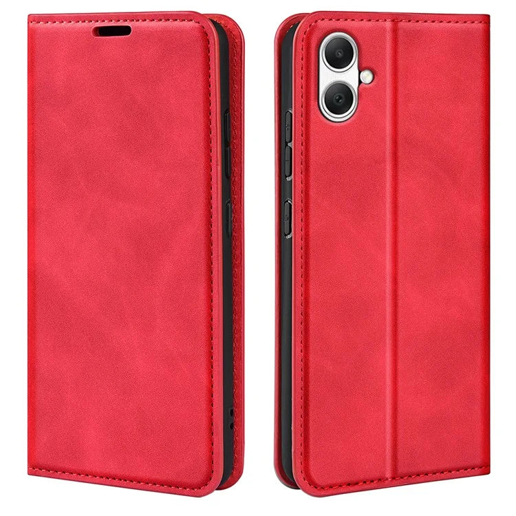 For Samsung Galaxy A05 4G Case PU Leather Phone Wallet Skin-touch Flip Cover