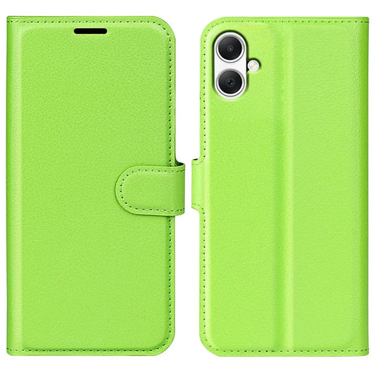For Samsung Galaxy A05 4G Case Litchi Texture Folding Stand Leather Phone Shell