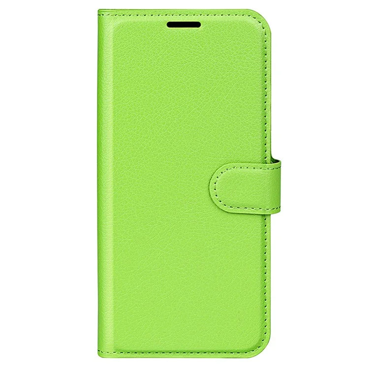 For Samsung Galaxy A05 4G Case Litchi Texture Folding Stand Leather Phone Shell