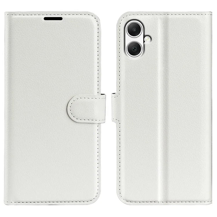 For Samsung Galaxy A05 4G Case Litchi Texture Folding Stand Leather Phone Shell