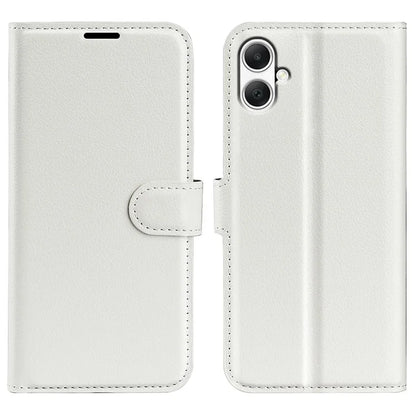 For Samsung Galaxy A05 4G Case Litchi Texture Folding Stand Leather Phone Shell