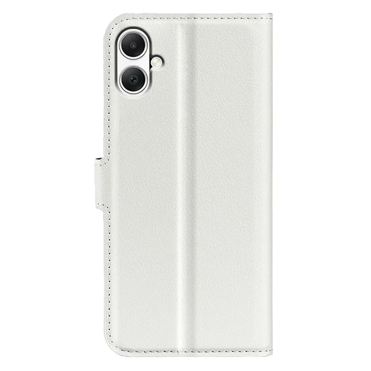 For Samsung Galaxy A05 4G Case Litchi Texture Folding Stand Leather Phone Shell