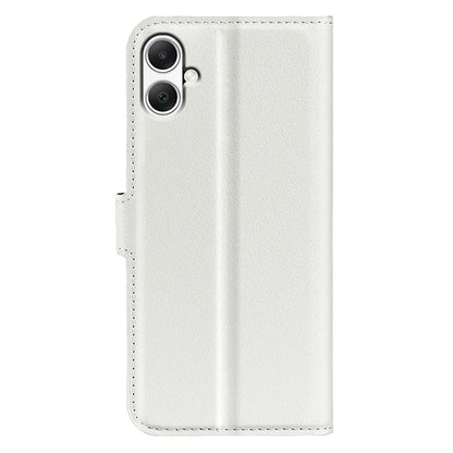 For Samsung Galaxy A05 4G Case Litchi Texture Folding Stand Leather Phone Shell