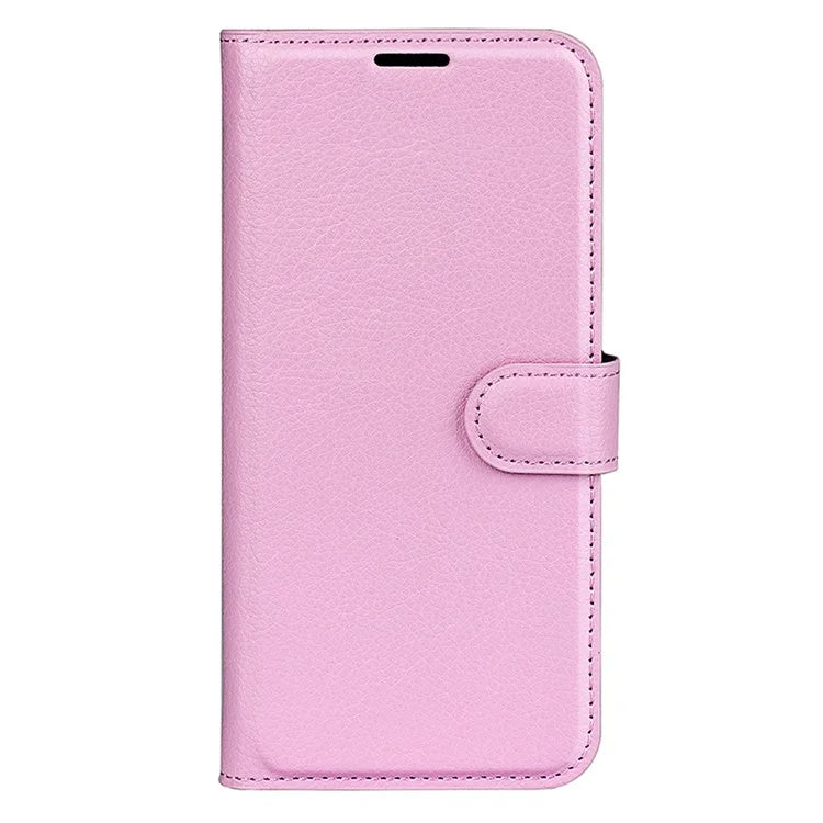 For Samsung Galaxy A05 4G Case Litchi Texture Folding Stand Leather Phone Shell