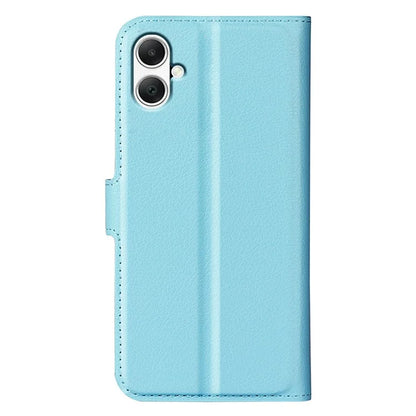 For Samsung Galaxy A05 4G Case Litchi Texture Folding Stand Leather Phone Shell