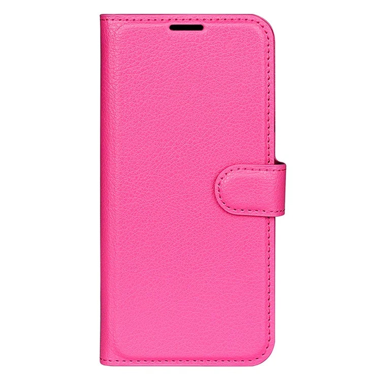 For Samsung Galaxy A05 4G Case Litchi Texture Folding Stand Leather Phone Shell