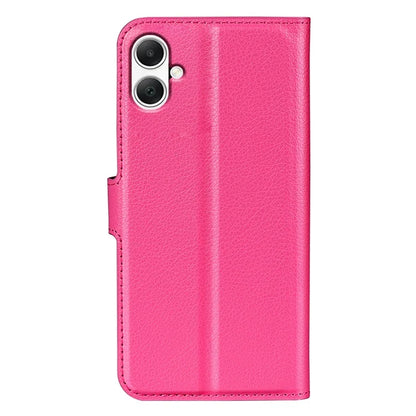 For Samsung Galaxy A05 4G Case Litchi Texture Folding Stand Leather Phone Shell