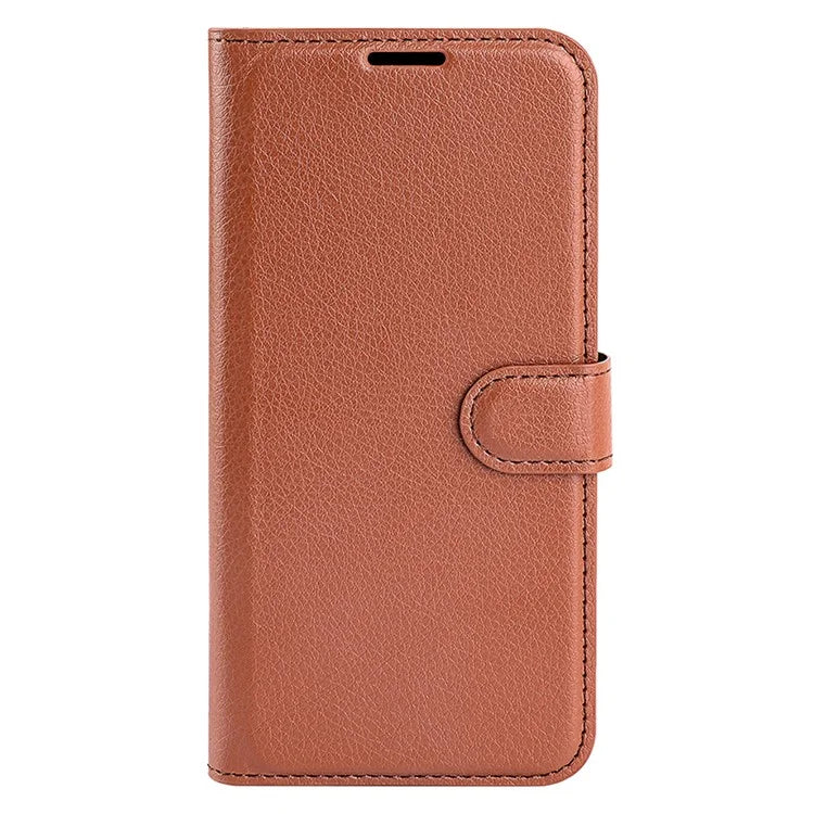 For Samsung Galaxy A05 4G Case Litchi Texture Folding Stand Leather Phone Shell
