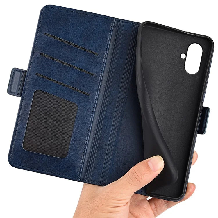 For Samsung Galaxy A05 4G Case Scratch Resistant Leather Wallet Stand Cellphone Cover