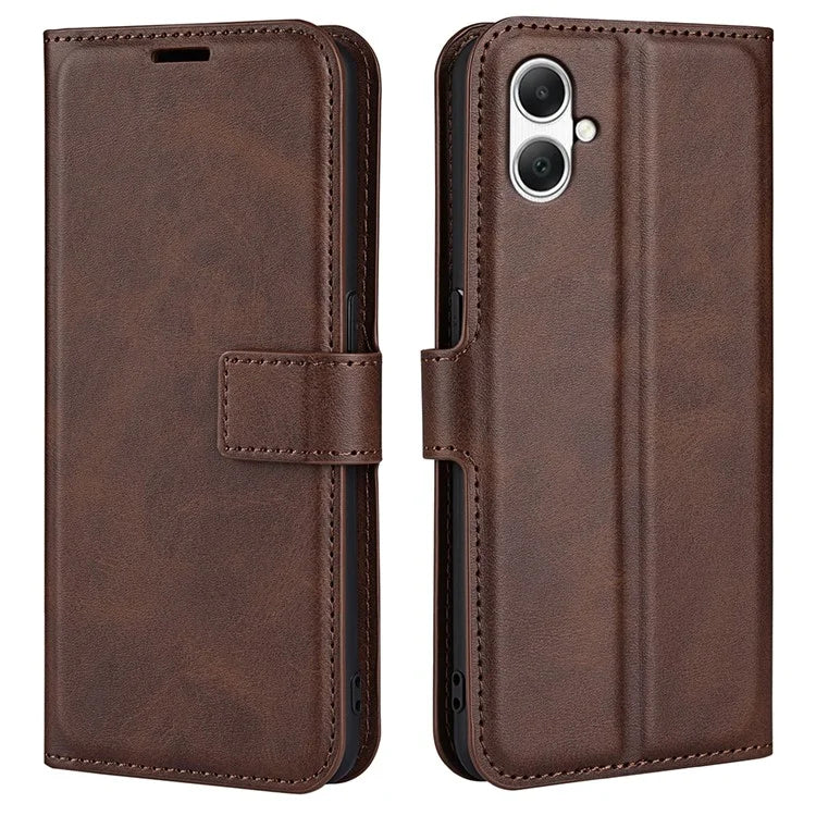 For Samsung Galaxy A05 4G Case Calf Texture PU Leather Phone Wallet Cover