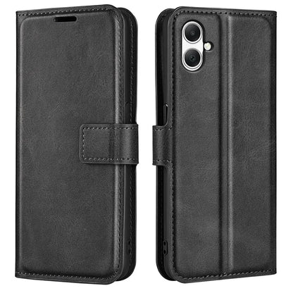 For Samsung Galaxy A05 4G Case Calf Texture PU Leather Phone Wallet Cover