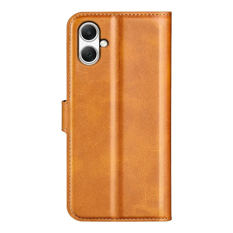 For Samsung Galaxy A05 4G Case Calf Texture PU Leather Phone Wallet Cover