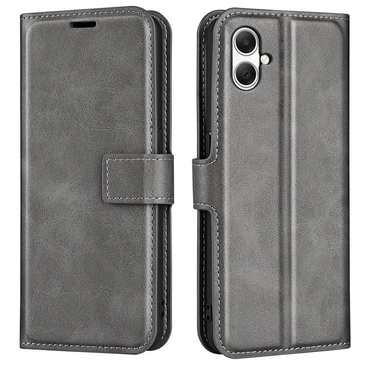 For Samsung Galaxy A05 4G Case Calf Texture PU Leather Phone Wallet Cover
