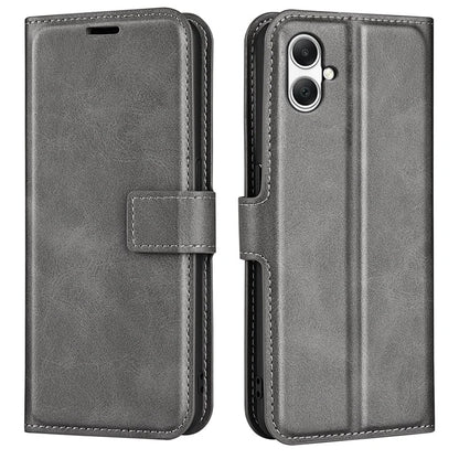 For Samsung Galaxy A05 4G Case Calf Texture PU Leather Phone Wallet Cover