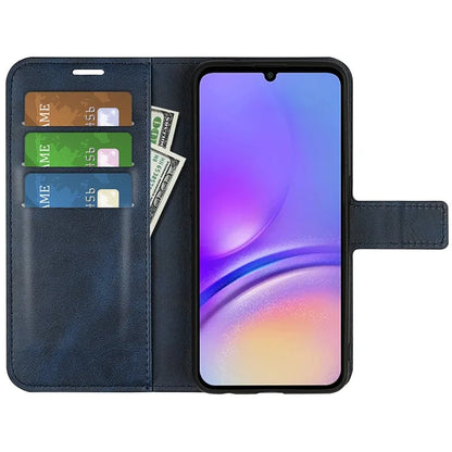 For Samsung Galaxy A05 4G Case Calf Texture PU Leather Phone Wallet Cover