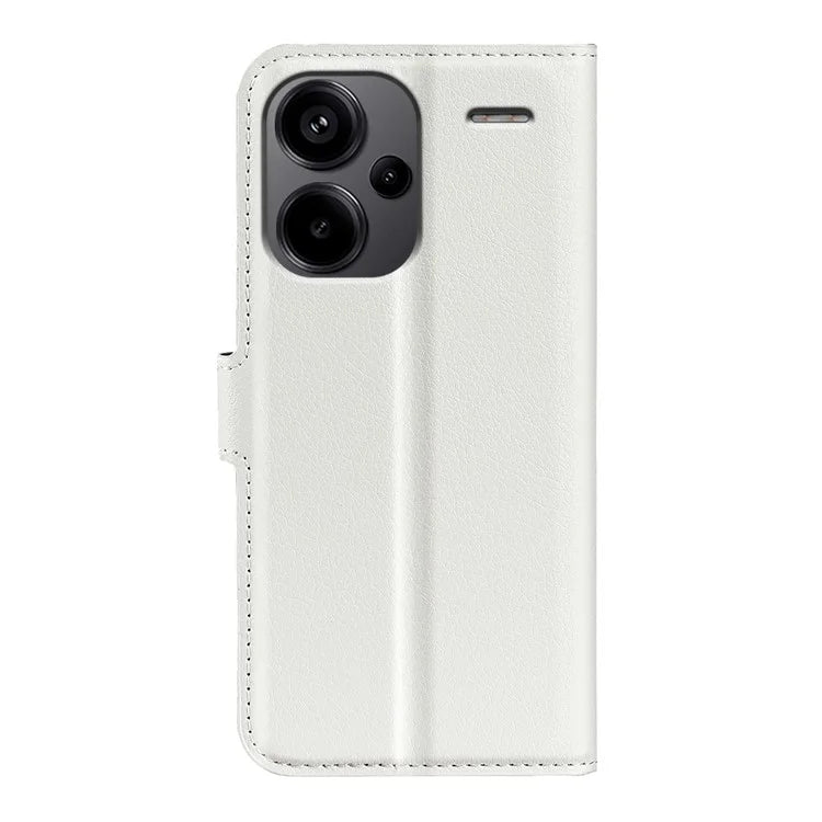 For Xiaomi Redmi Note 13 Pro+ 5G Case Litchi Texture Wallet Stand Leather Phone Shell