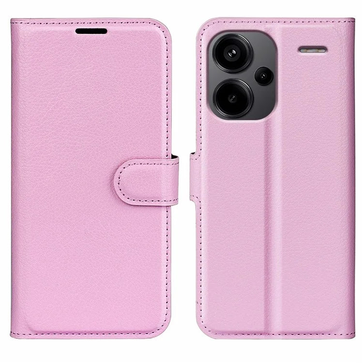 For Xiaomi Redmi Note 13 Pro+ 5G Case Litchi Texture Wallet Stand Leather Phone Shell