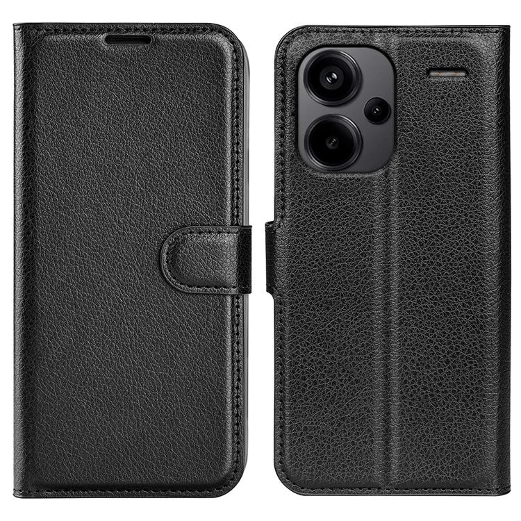 For Xiaomi Redmi Note 13 Pro+ 5G Case Litchi Texture Wallet Stand Leather Phone Shell