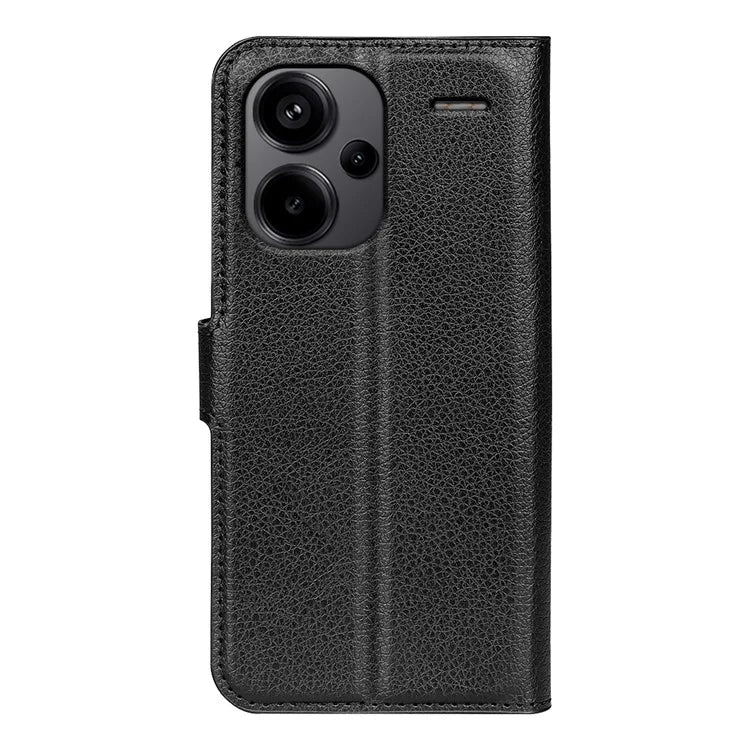 For Xiaomi Redmi Note 13 Pro+ 5G Case Litchi Texture Wallet Stand Leather Phone Shell