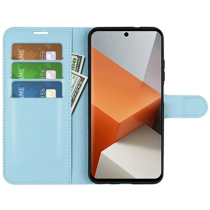 For Xiaomi Redmi Note 13 Pro+ 5G Case Litchi Texture Wallet Stand Leather Phone Shell