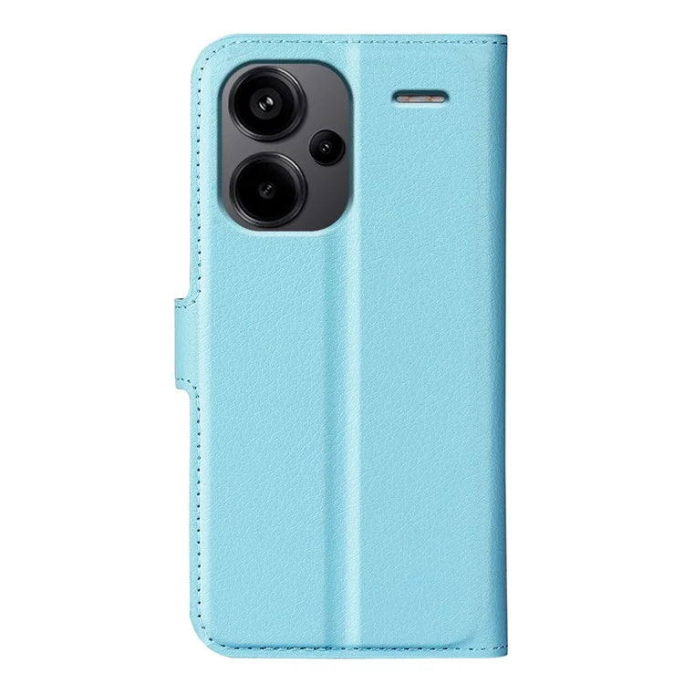For Xiaomi Redmi Note 13 Pro+ 5G Case Litchi Texture Wallet Stand Leather Phone Shell