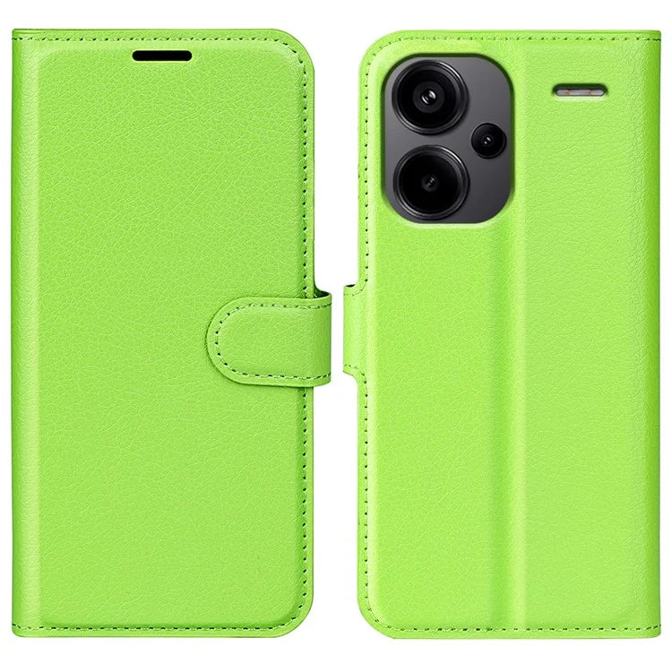 For Xiaomi Redmi Note 13 Pro+ 5G Case Litchi Texture Wallet Stand Leather Phone Shell