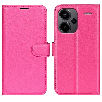 For Xiaomi Redmi Note 13 Pro+ 5G Case Litchi Texture Wallet Stand Leather Phone Shell