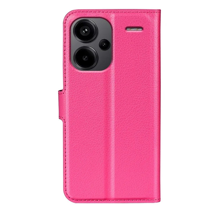 For Xiaomi Redmi Note 13 Pro+ 5G Case Litchi Texture Wallet Stand Leather Phone Shell
