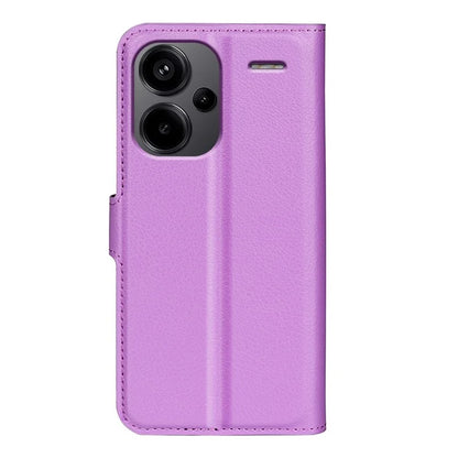 For Xiaomi Redmi Note 13 Pro+ 5G Case Litchi Texture Wallet Stand Leather Phone Shell