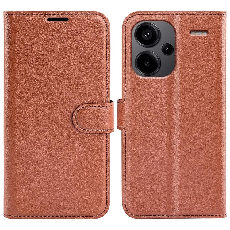 For Xiaomi Redmi Note 13 Pro+ 5G Case Litchi Texture Wallet Stand Leather Phone Shell