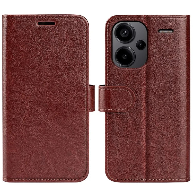 For Xiaomi Redmi Note 13 Pro+ 5G Case PU Leather Magnetic Clasp Phone Cover