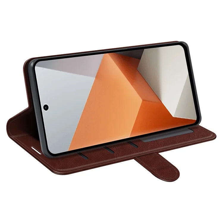 For Xiaomi Redmi Note 13 Pro+ 5G Case PU Leather Magnetic Clasp Phone Cover