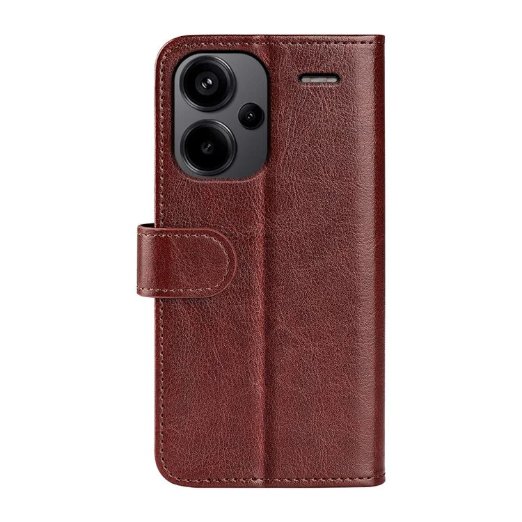 For Xiaomi Redmi Note 13 Pro+ 5G Case PU Leather Magnetic Clasp Phone Cover