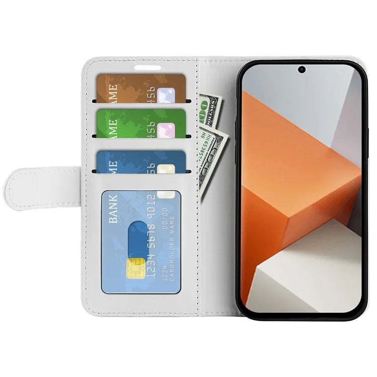 For Xiaomi Redmi Note 13 Pro+ 5G Case PU Leather Magnetic Clasp Phone Cover