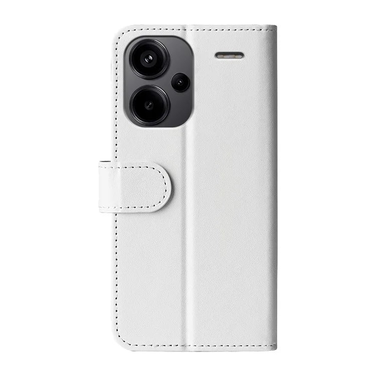 For Xiaomi Redmi Note 13 Pro+ 5G Case PU Leather Magnetic Clasp Phone Cover
