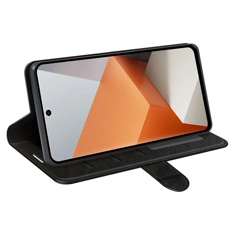 For Xiaomi Redmi Note 13 Pro+ 5G Case PU Leather Magnetic Clasp Phone Cover
