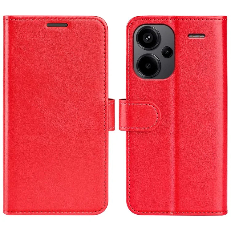 For Xiaomi Redmi Note 13 Pro+ 5G Case PU Leather Magnetic Clasp Phone Cover