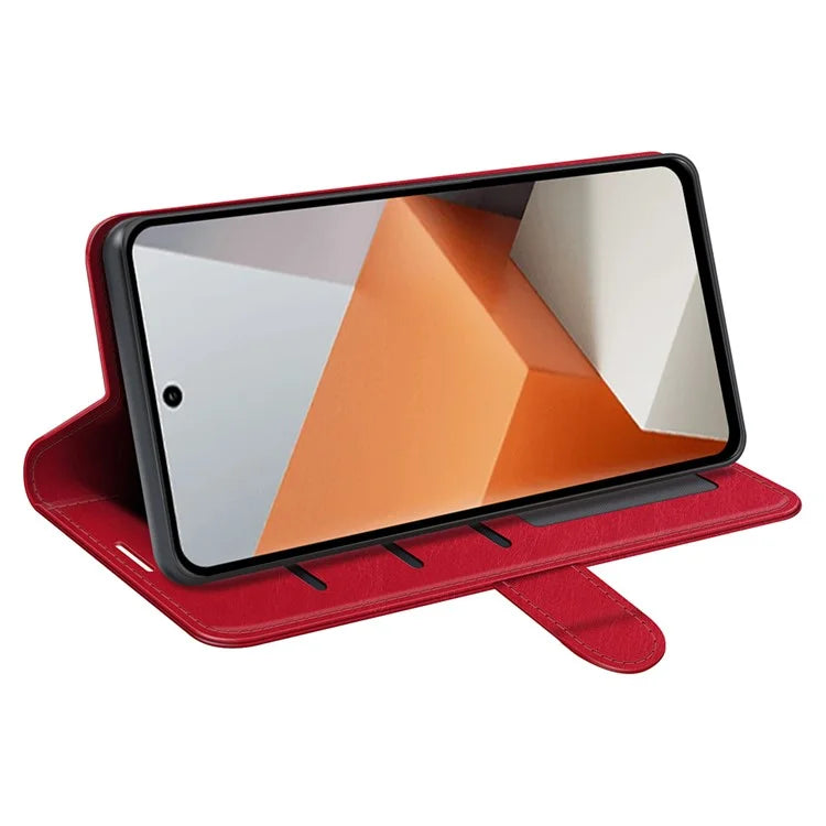 For Xiaomi Redmi Note 13 Pro+ 5G Case PU Leather Magnetic Clasp Phone Cover
