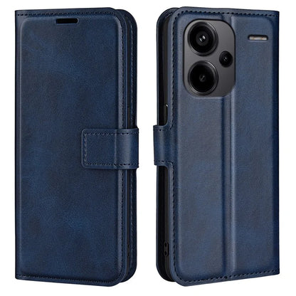 For Xiaomi Redmi Note 13 Pro+ 5G Case PU Leather Calf Texture Phone Stand Cover
