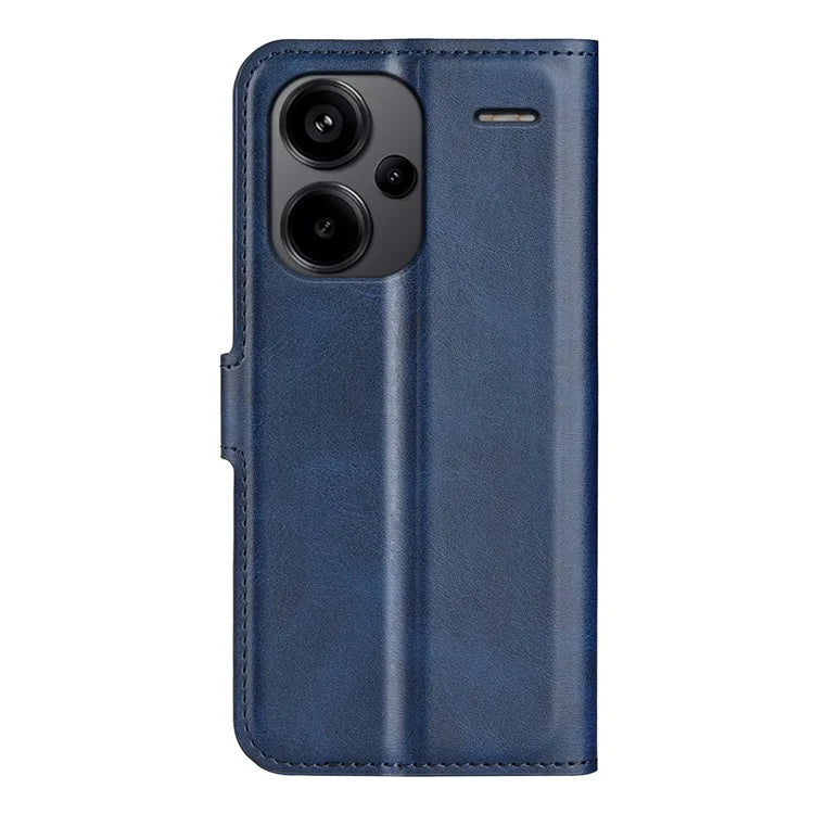 For Xiaomi Redmi Note 13 Pro+ 5G Case PU Leather Calf Texture Phone Stand Cover