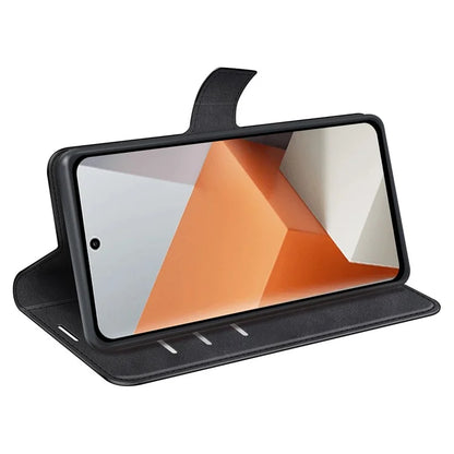 For Xiaomi Redmi Note 13 Pro+ 5G Case PU Leather Calf Texture Phone Stand Cover