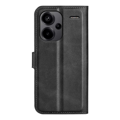 For Xiaomi Redmi Note 13 Pro+ 5G Case PU Leather Calf Texture Phone Stand Cover